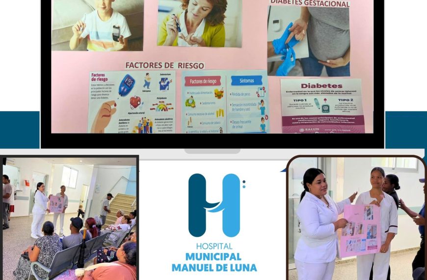 Hospital Manuel de Luna realiza exposici&oacute;n educativa sobre la prevenci&oacute;n y el control de la diabetes.