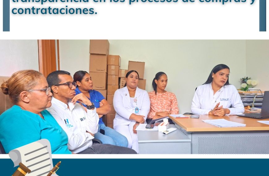 Hospital Manuel de Luna socializa la Ley 47-25 para fortalecer la transparencia en los procesos de compras y contrataciones